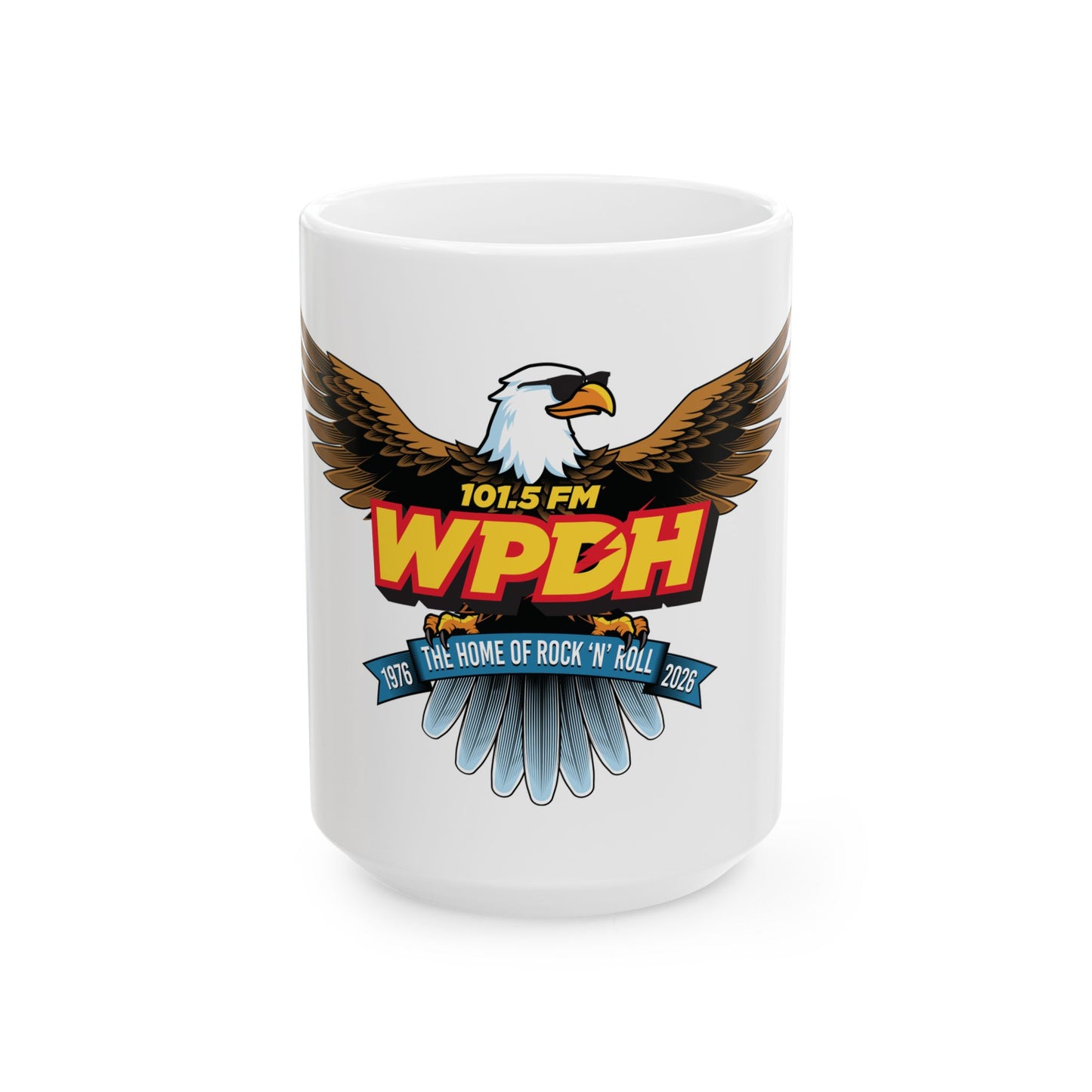 WPDH 50th Anniversary Logo Ceramic Mug, (11oz, 15oz)