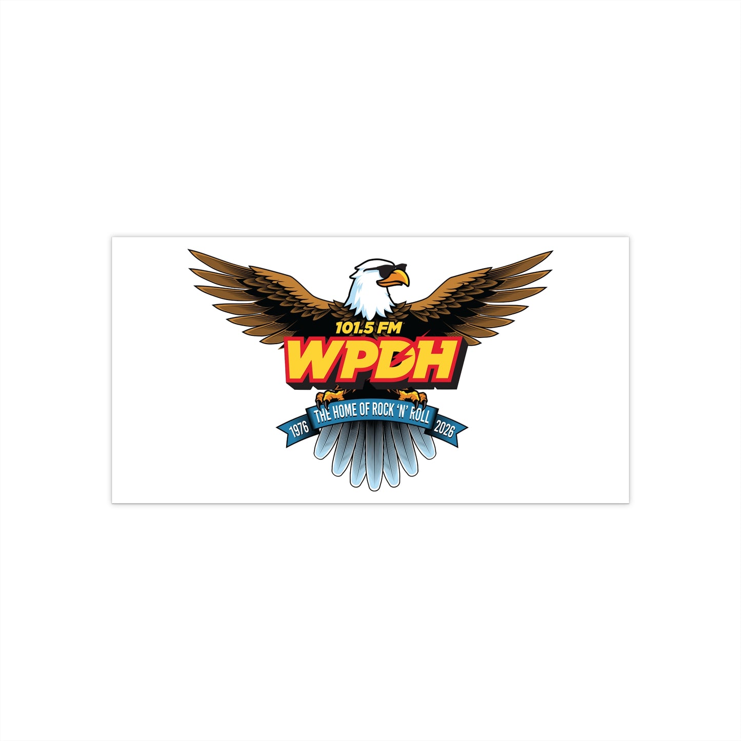 WPDH 50th Anniversary Bumper Stickers