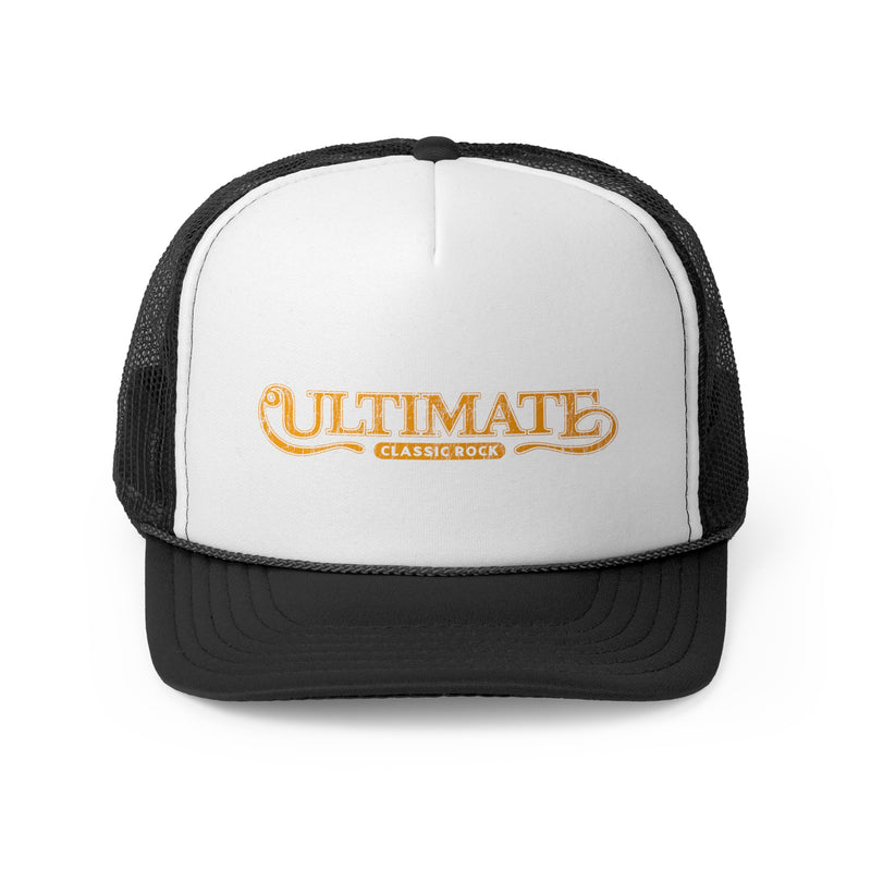 Ultimate Classic Rock Archive Trucker Hat (Yellow Distressed)