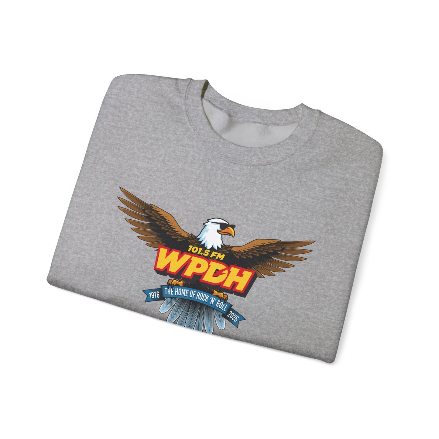 WPDH 50th Anniversary Logo Unisex Heavy Blend™ Crewneck Sweatshirt