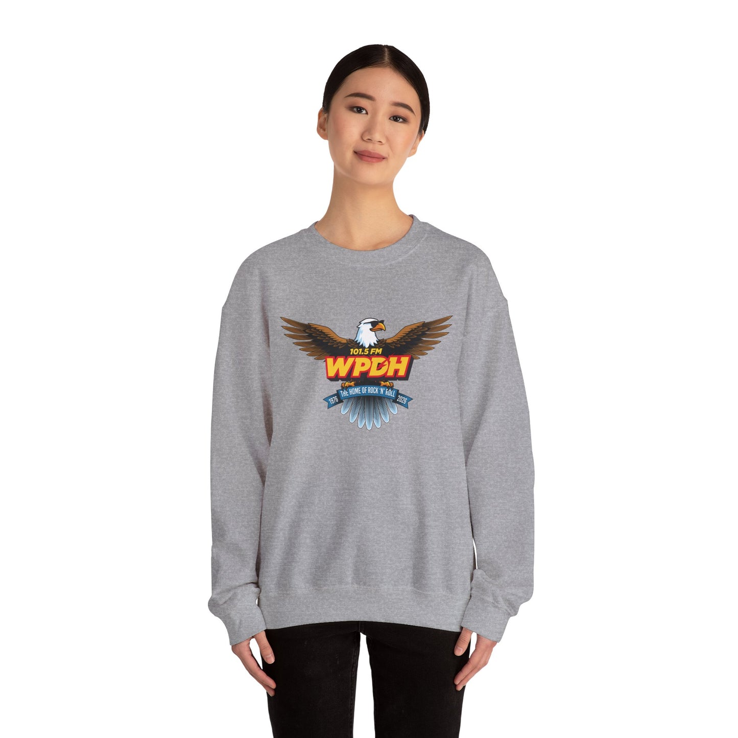 WPDH 50th Anniversary Logo Unisex Heavy Blend™ Crewneck Sweatshirt