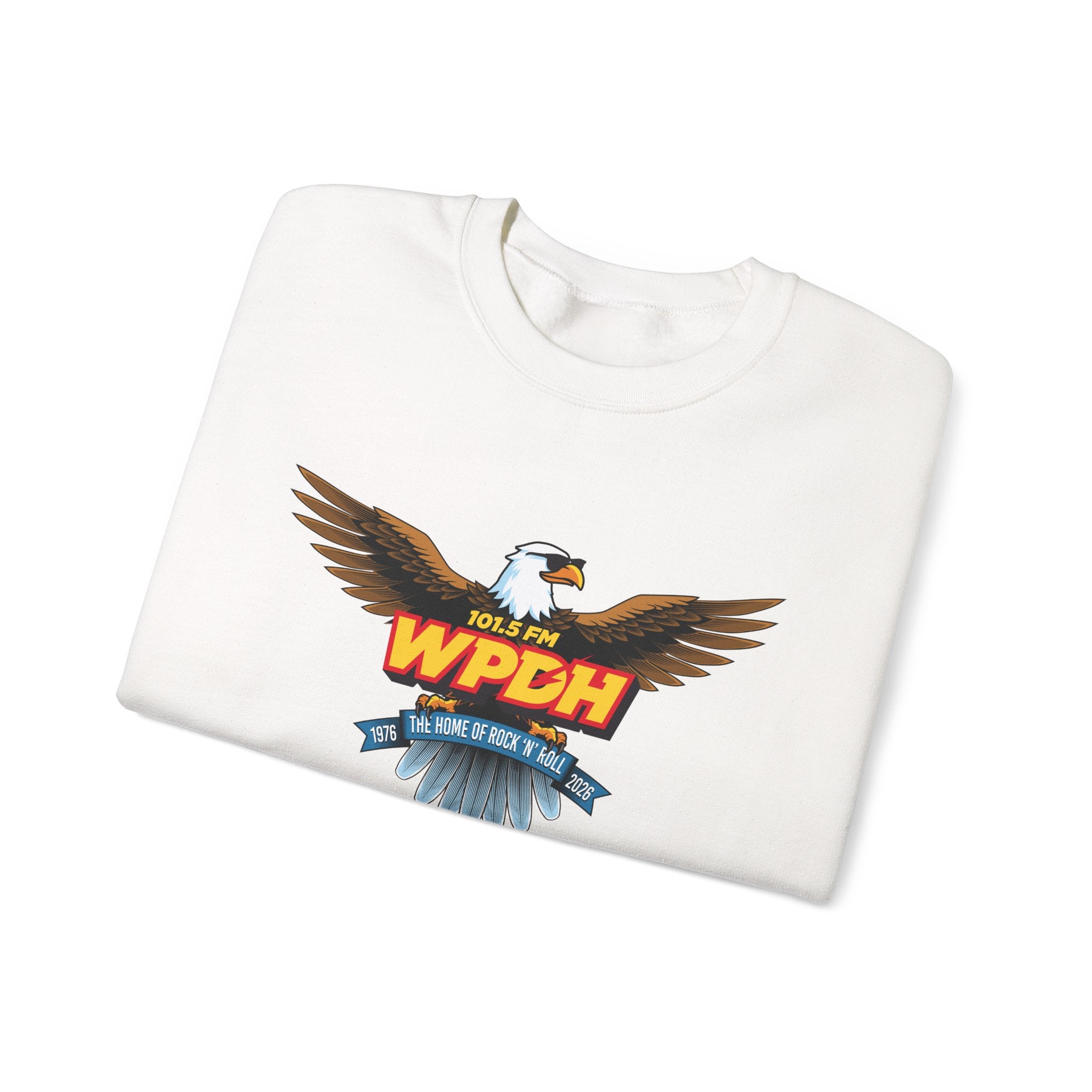 WPDH 50th Anniversary Logo Unisex Heavy Blend™ Crewneck Sweatshirt