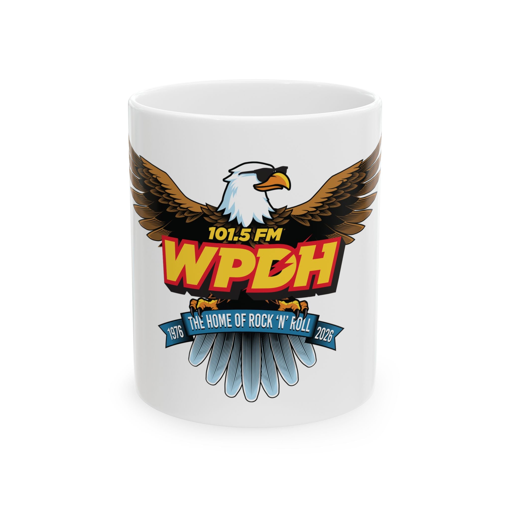 WPDH 50th Anniversary Logo Ceramic Mug, (11oz, 15oz)