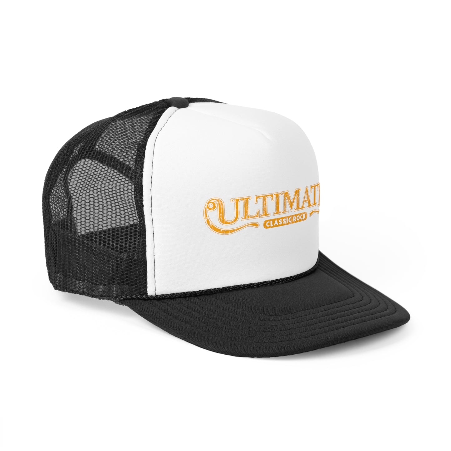Ultimate Classic Rock Archive Trucker Hat (Yellow Distressed)