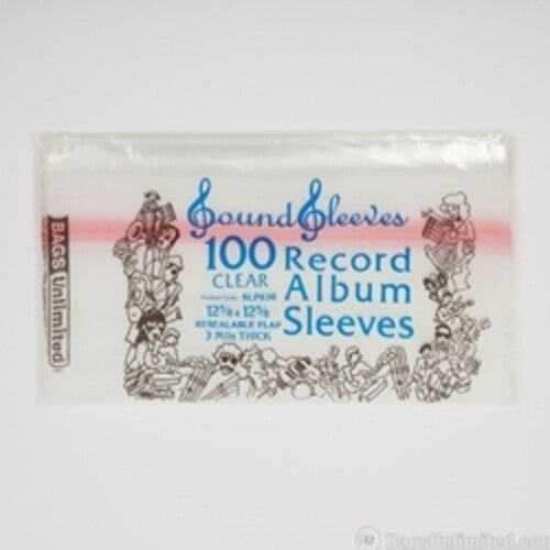 Bu Slpsr3 LP Jacket Sleeve Resealable 100 Cnt Clr - Bags Unlimited SLPS3R - 12 LP IN LP Jacket Sleeve - Resealable - 100 Count