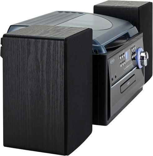 Jensen JTA-475 Turntable Music Entertainment System (33/45/78 RPM) CD/Cassette AM/FM Radio