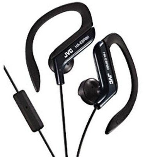 Jvc Haebr80B Sport Clip Earphones Microphone Black - JVC Ha-Ebr80-B Sport Clip Earphones With Microphone (Black)