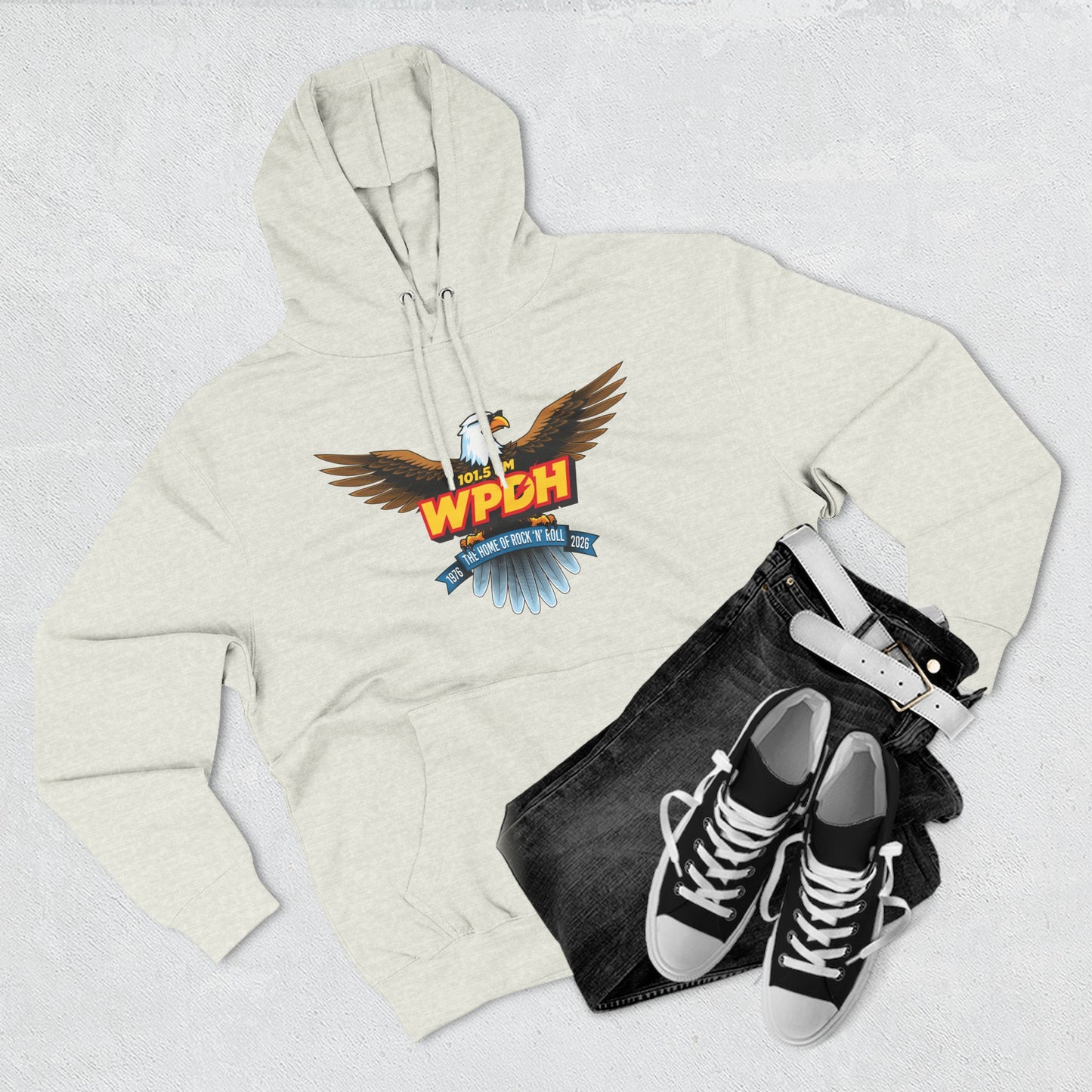 WPDH 50th Anniversary Three-Panel Fleece Hoodie