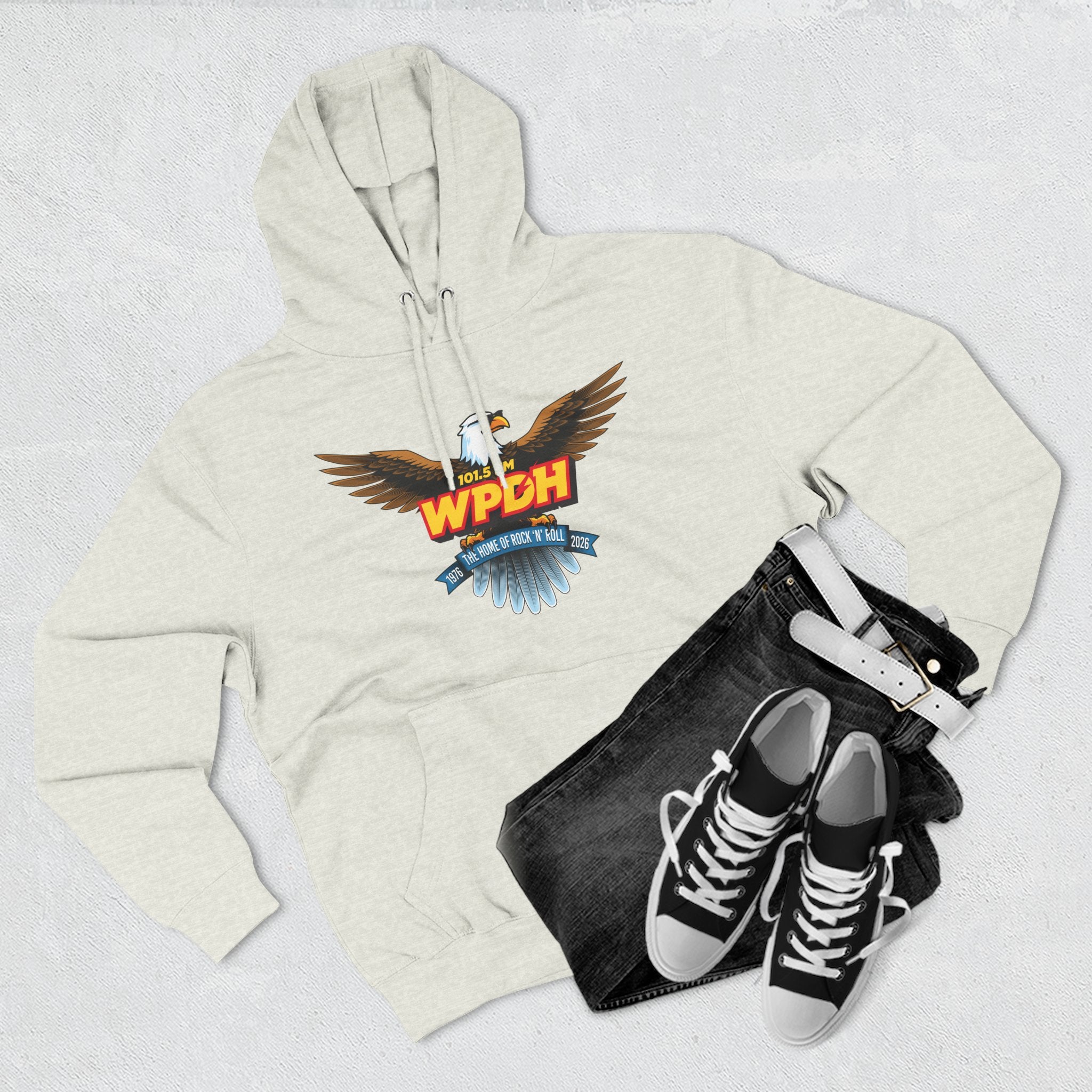 WPDH 50th Anniversary Three-Panel Fleece Hoodie