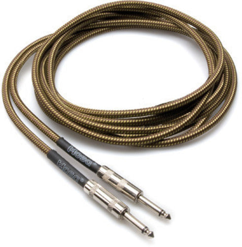 Hosa Tweed Guitar Cable Straight to Same 18 Ft - Hosa GTR-518 Tweed Guitar Cable Straight to Same 18 Ft