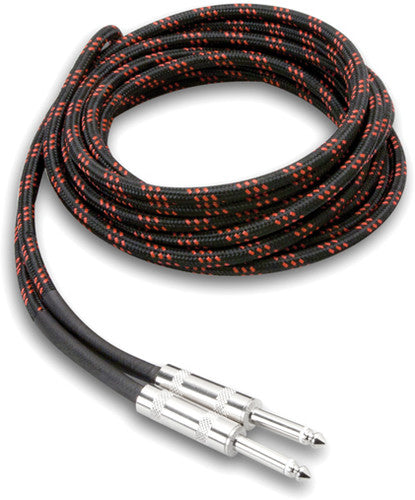 Hosa Cloth Guitar Cable Straight to Same 18Ft - Hosa 3GT-18C5 Cloth Guitar Cable Straight to Same 18FT