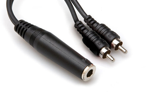 Hosa Y Cable 1/4 in Tsf to Dual Rca - Hosa YPR-131 Cable 1/4 in TSF to Dual RCA
