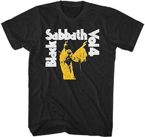 Black Sabbath V4 Album Cover Ss T-Shirt XL - Black Sabbath - Vol.4 Album Cover Black Short Sleeve T-shirt XL 10581012A5