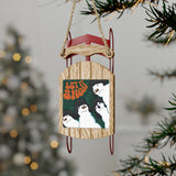 Let it Snow Sled Ornaments