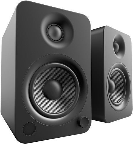 Kanto YU4 YU4MB Bluetooth Powered Speakers - 140 Watts - Phono Preamp (Matte Black)
