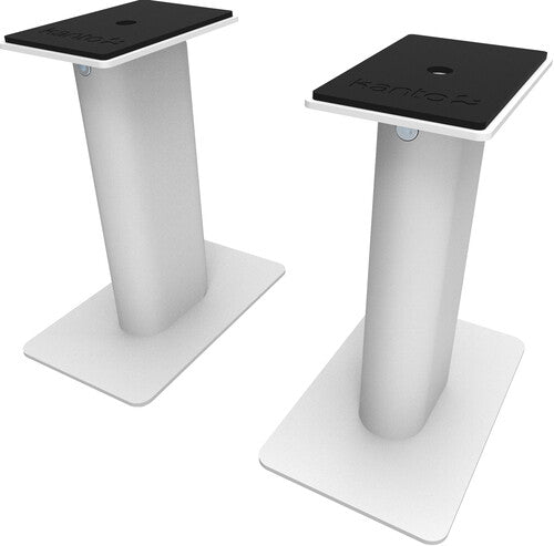 Kanto Sp9W Universal Desktop Speaker Stands White - Kanto SP9W Universal Desktop Speaker Stands - 9 Inch - 2 Pack - Steel (White)