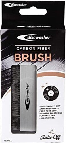 Discwasher Rdcfbz Carbon Fiber Record Brush Silver - Discwasher RDCFBZ Carbon Fiber Vinyl Record Cleaning Anti-Static Brush (Silver)