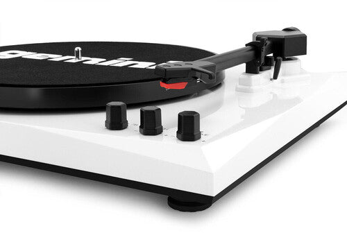 Gemini TT-900BW Stereo Turntable Music System Bluetooth 50 Watt (Black/White)