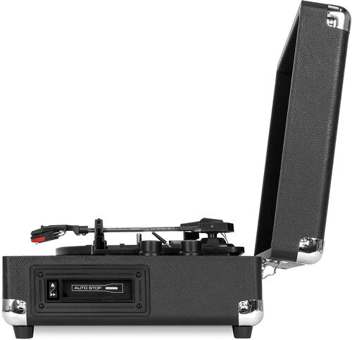 Victrola VSC-500BTC-BLK Journey+ Vinyl Suitcase Record Player with Cassette (Black)