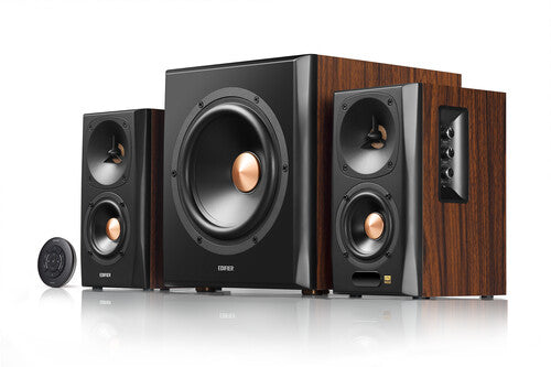 Edifier S360Db Bt Multi-Media Speakers Wrlss Sub - Edifier S360DB Bluetooth Bookshelf Multi-Media Speakers 2.1 150 Watts Wireless Subwoofer (Brown)