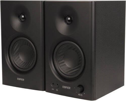 Edifier Mr4 Powered Studio Monitor 2.0 Speakers Bk - Edifier MR4 Powered Studio Monitor 2.0 Speakers 42 Watts (Black)
