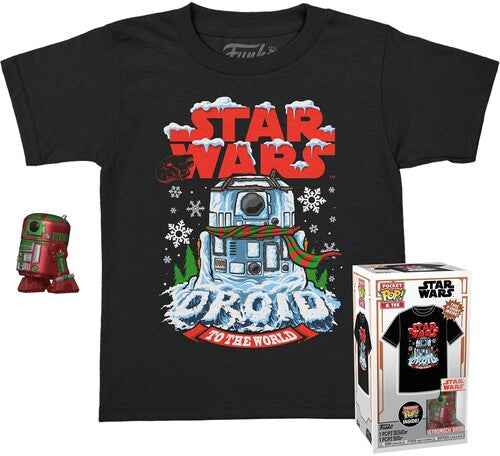 FUNKO POCKET POP! & TEE: Star Wars - Holiday R2D2 (MT) - Vinyl Figure