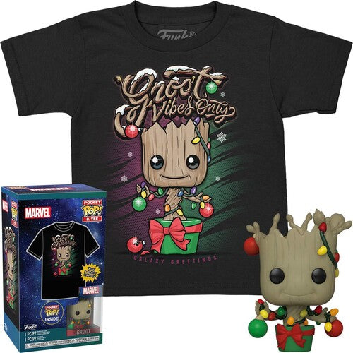 FUNKO POCKET POP! & TEE: Guardians of the Galaxy- Holiday Groot