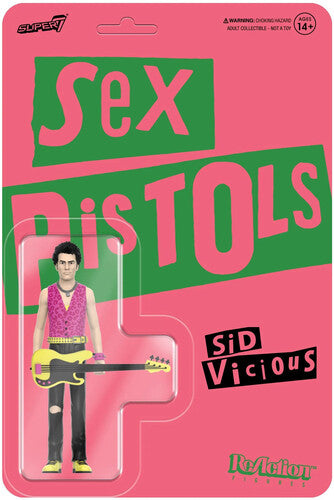 Sex Pistols Reaction Figures W2 - Sid Vicious - Super7 - Sex Pistols - ReAction Figures Wv 2 - Sid Vicious (Never Mind the Bollocks)