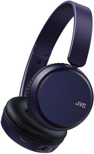 Jvc Has36Wa Bluetooth 5.2 Headphones Oe Blue - JVC HA-S36WA Bluetooth 5.2 Headphones Lightweight Over Ear (Blue)