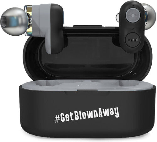 Maxell 199652 Twddbk Dual Driver Tw Bt Earbuds Blk - Maxell 199652 TWDD-BK Dual Driver True Wireless Bluetooth Earbuds (Black)