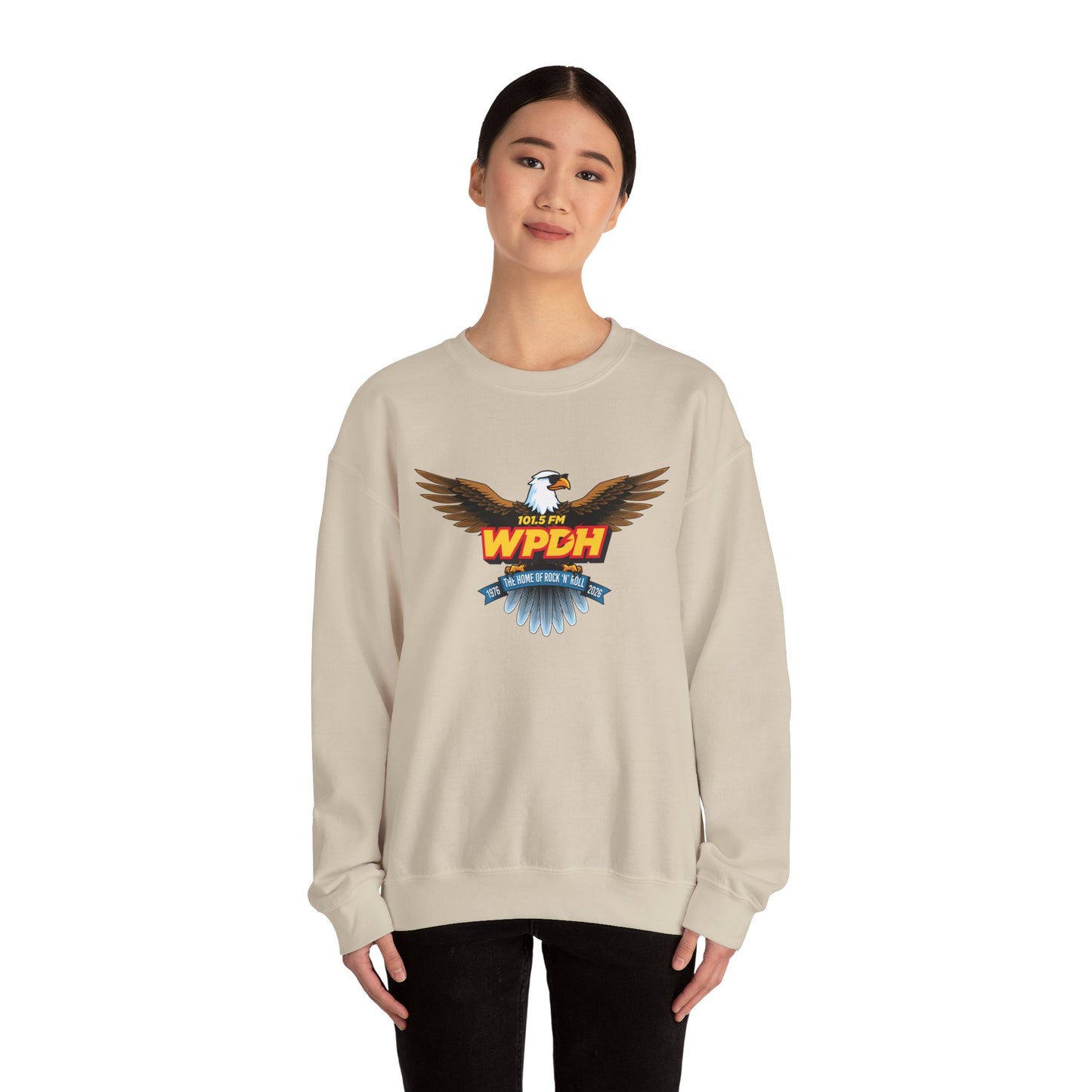 WPDH 50th Anniversary Logo Unisex Heavy Blend™ Crewneck Sweatshirt