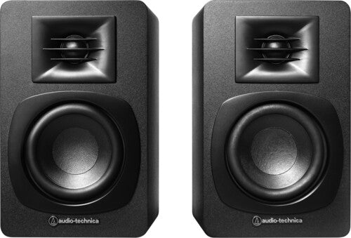 Audio Technica Atsp3X Shelf Speakers Bluetooth Blk - Audio Technica AT-SP3X Bookshelf Speakers Powered Wireless Bluetooth (Black)