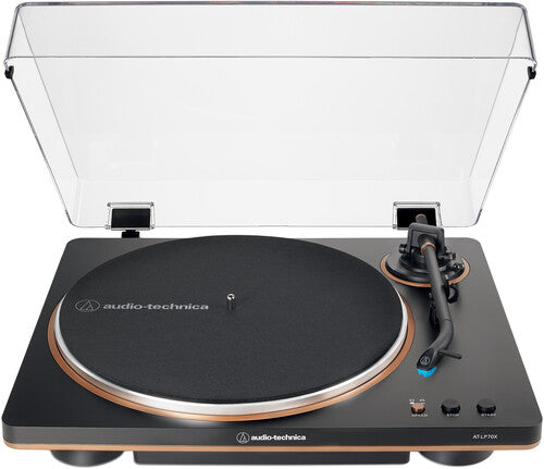 Audio-Technica - Audio Technica Atlp70xbz Turntable Auto Blk/brnz