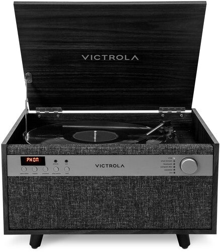 Victrola VTA-820SB-BLK Century Bluetooth 6-in-1 Music Center Black