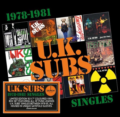 UK Subs - 1978-1981 Singles - Boxset With 10x Colored Vinyl 7-Inch Singles