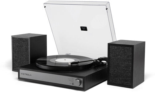 Victrola VTS-1300 Harmony Bluetooth Record Player with Speakers (Black)