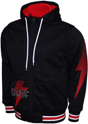 AC/DC - Bolt - Double Knit Hoodie Jacket - Black M2431ADA - Outerwear