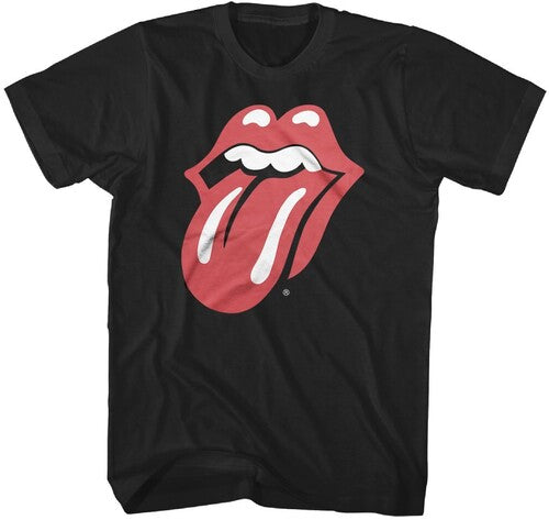 Rolling Stones - Classic Tongue Logo T-Shirt - Black - Adult Shirt