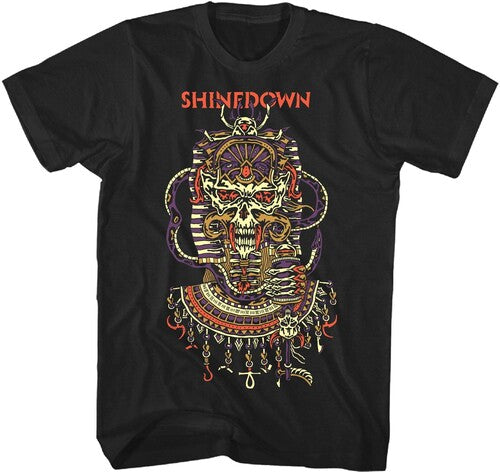 Shinedown - Planet Zero Skull T-Shirt - Black - Adult Shirt