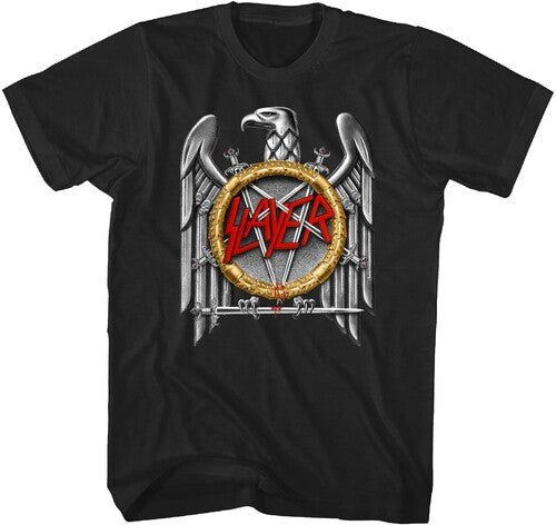 Slayer - Silver Eagle T-Shirt - Black - Adult Shirt