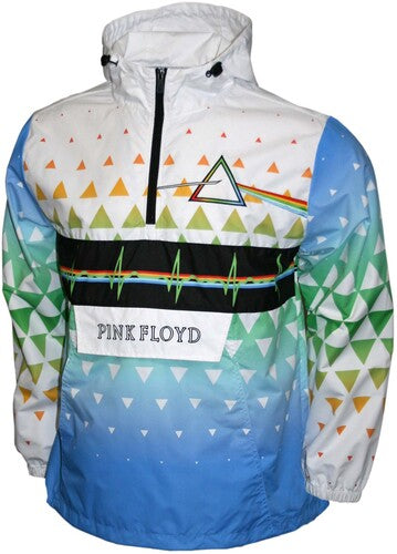 Pink Floyd - Dark Side of the Moon - Water Resistant Pullover Anorak - White/Multi - Outerwear