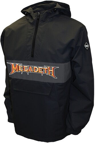 Megadeth - Logo - Water Resistant Pullover Anorak - Black - Outerwear