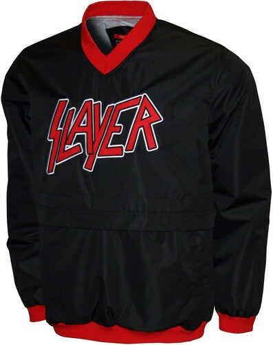 Slayer - Silver Eagle -  Water Resistant Pullover Windshell - Black - Outerwear