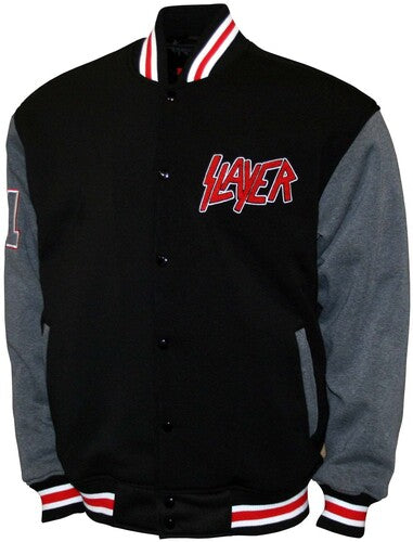 Slayer - Logo - Varsity Fleece Jacket - Black - Outerwear