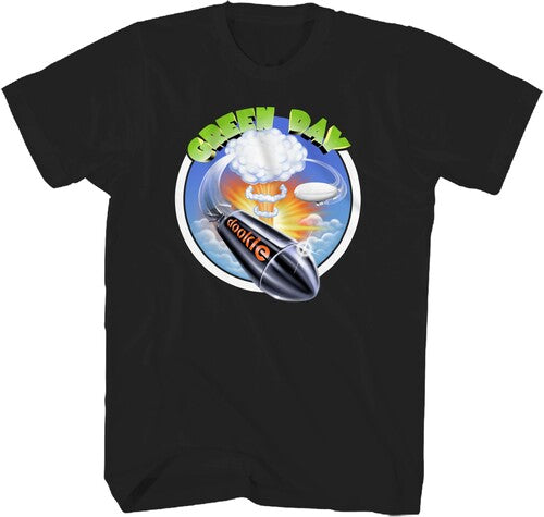 Green Day - Dookie Rocket T-Shirt - Black - Adult Shirt