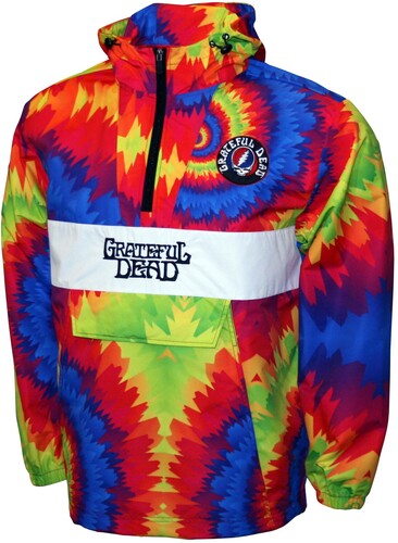 Grateful Dead - Logo - Water Resistant Pullover Anorak - Tie-Dye - Outerwear