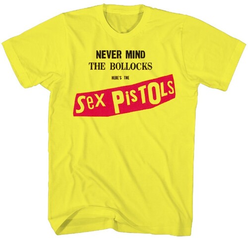 Sex Pistols - Never Mind the Bollocks T-Shirt - Yellow - Adult Shirt