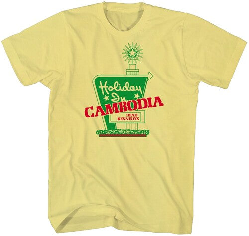 Dead Kennedys - Holiday in Cambodia T-Shirt - Yellow - Adult Shirt