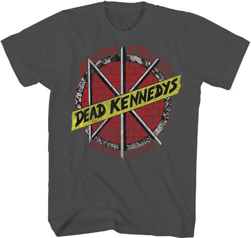Dead Kennedys - Destroy Efficiency T-Shirt - Charcoal - Adult Shirt