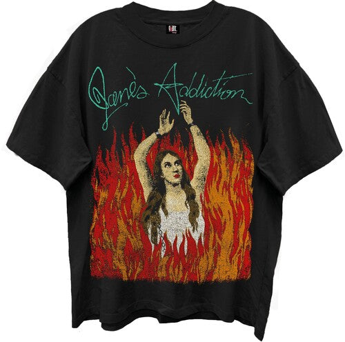Jane's Addiction - Burning Lady - Giant Vintage T-Shirt - Black - Adult Shirt